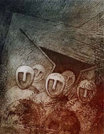 "Complainte", gravure de Claude Tournon