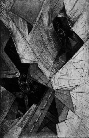 "Engrepoulis", gravure de Claude Tournon