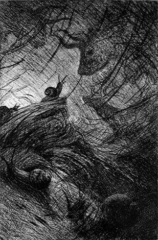 "Rencontre", gravure de Claude Tournon