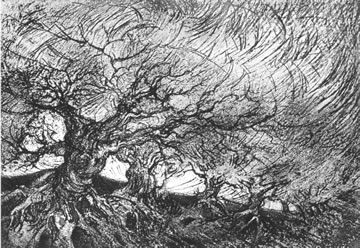 "Ying-yang", gravure de Claude Tournon