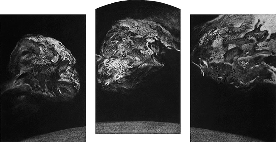 "Envol", gravure de Claude Tournon