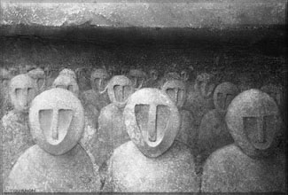 "Polyptyque", laque de Claude Tournon - 2
