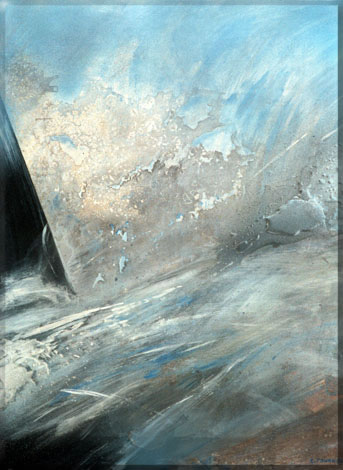 "Bleu 1", laque de Claude Tournon