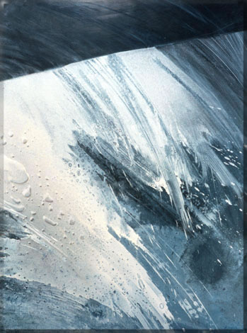 "Bleu 2", laque de Claude Tournon